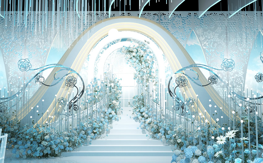 牟平釡香烙馍村水晶厅效果展示