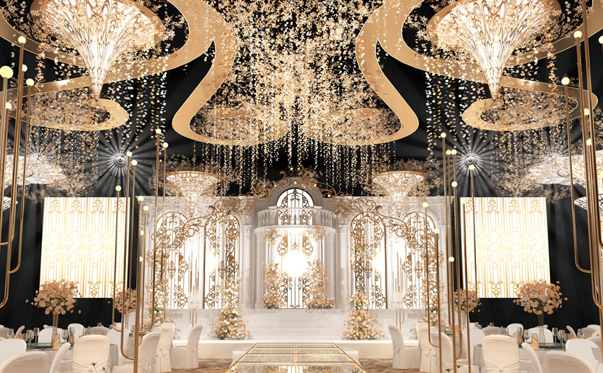 牟平花木兰喜事汇金色大厅效果展示